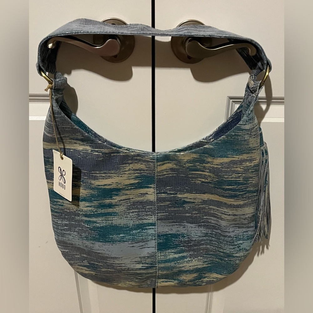 HOBO International GARDNER Crackle Glass Hobo Purse NWT!